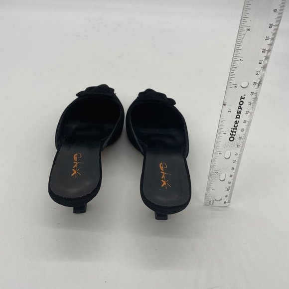 XYD Women Pointed Toe Sandal Pumps Mid Kitten Heel - Picture 7 of 9